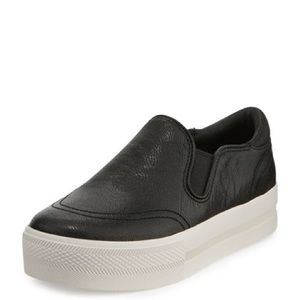 ASH "Jungle" Black Leather Platform Sneaker